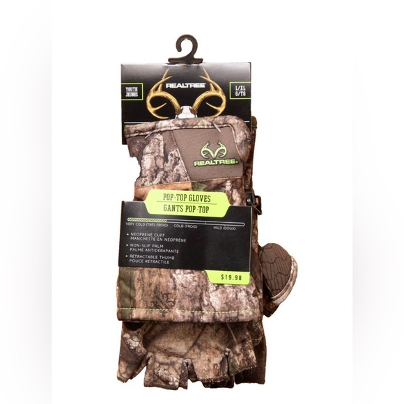 🎁🆕Youth | Realtree Camo Convertible Mittens - Picture 1 of 15